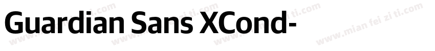 Guardian Sans XCond字体转换